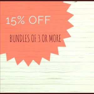 15% off Bundles of 3 or more items